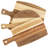 3pc Acacia Wood Cutting Board Set with Handles - for Chopping, Prepping, Serving, and Charcuterie