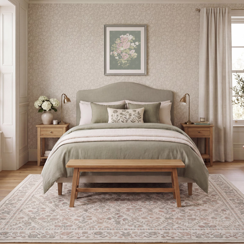 Tapis Laura Ashley Sabina, Winifred Pink, 7 pi 10 po x 9 pi 10 po
