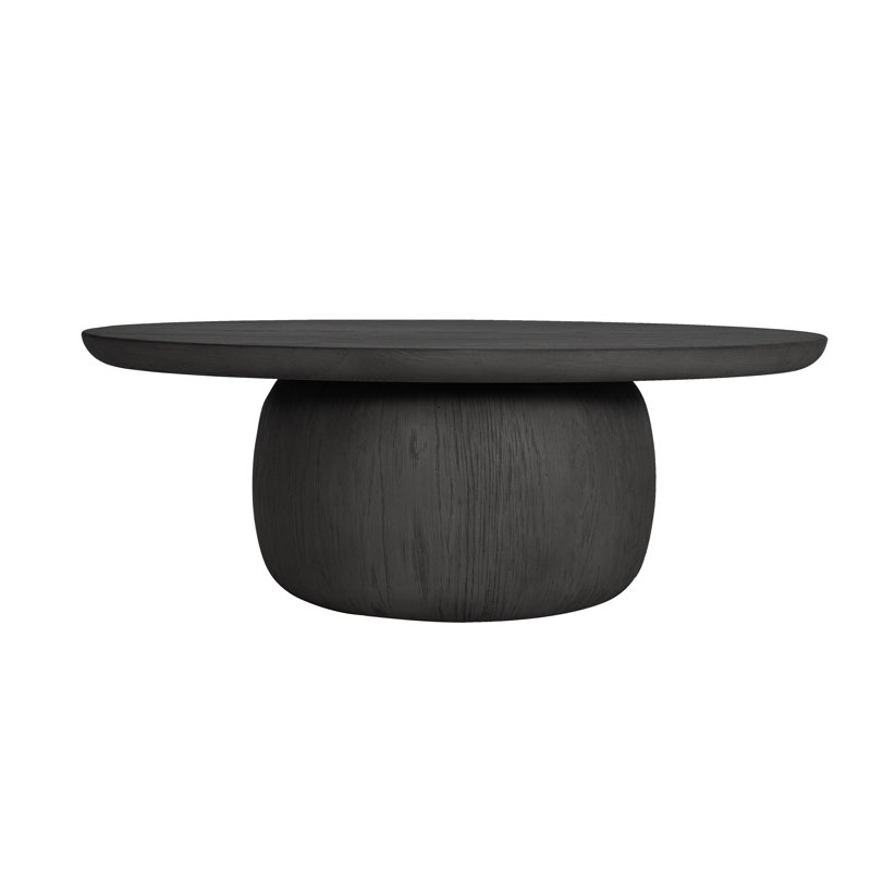 Table basse en chêne Gasaway, Noir