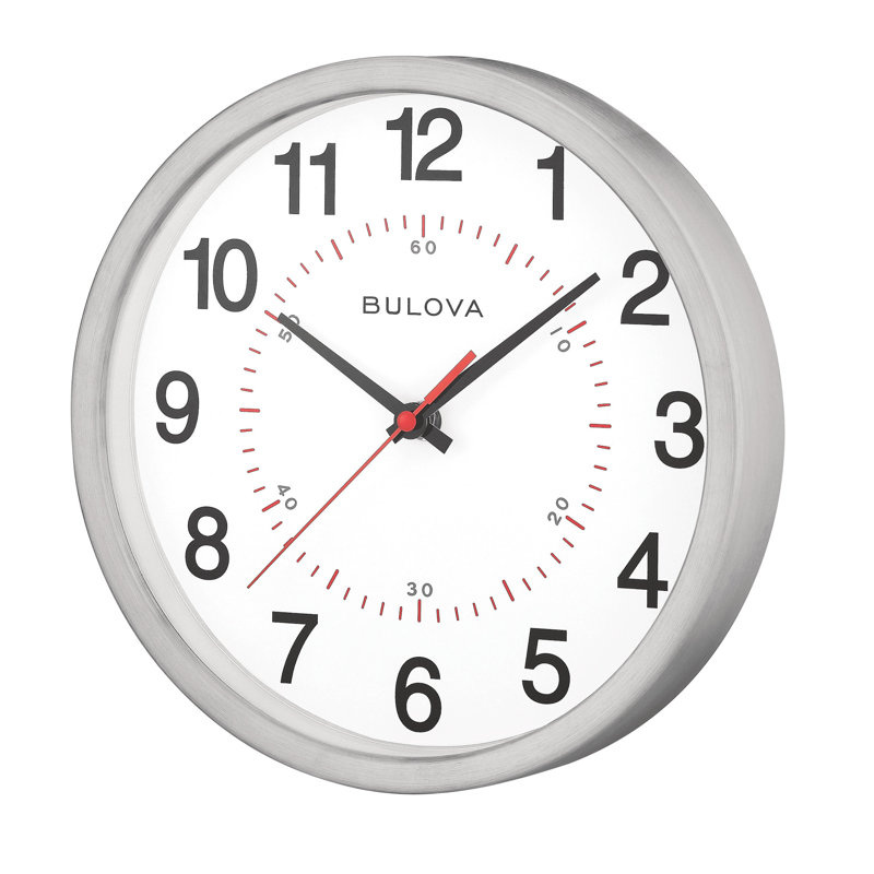 313E760EC96E4468BFD20404DB7C3337 Timer Spun Metal 10" Wall Clock