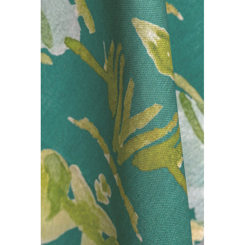 Wildflowers I Large Repeat Luxury Throw Pillow, Dark Green Floral