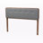 Morganville Dark Gray Upholstered Queen Headboard in Brown Finish, 58.22'' H X 62.41'' W X 1.58'' D-902115899-902115898