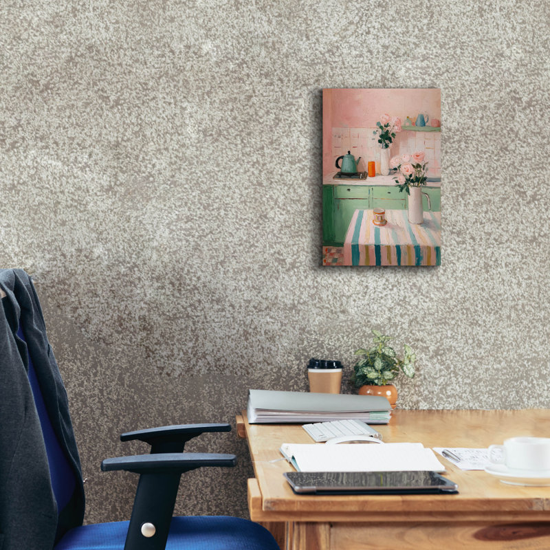 «Sunday Morning Kitchen» par Ann Klee, art mural sur toile, 12 po x 18 po, H 18 po x l 12 po
