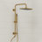 Wall Mount Rainfall Shower System, Dual‑Function Shower Head with Slide Bar, Handheld Shower-128567560