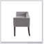 Élégant banc décoratif gris avec structure en bois massif et siège rembourré, parfait pour les vestibules et les salons-102962432-102962436