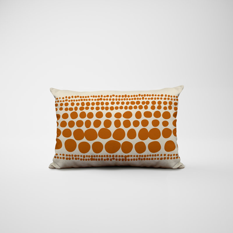 Housse et insert de coussin rectangulaire intérieur / extérieur en mélange de polyester / polyester Ikom, Orange