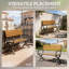 Banc de jardin extérieur, banc de patio avec dossier et accoudoirs
