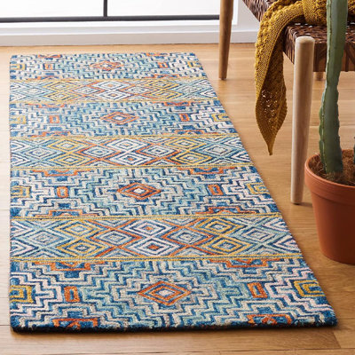 Deyoung Hand Tufted Cotton Geometric Rug