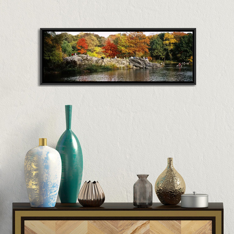 Central Park, New York City - reproduction de photo panoramique sur toile tendue, H 12 po x l 36 po x P 1,5 po