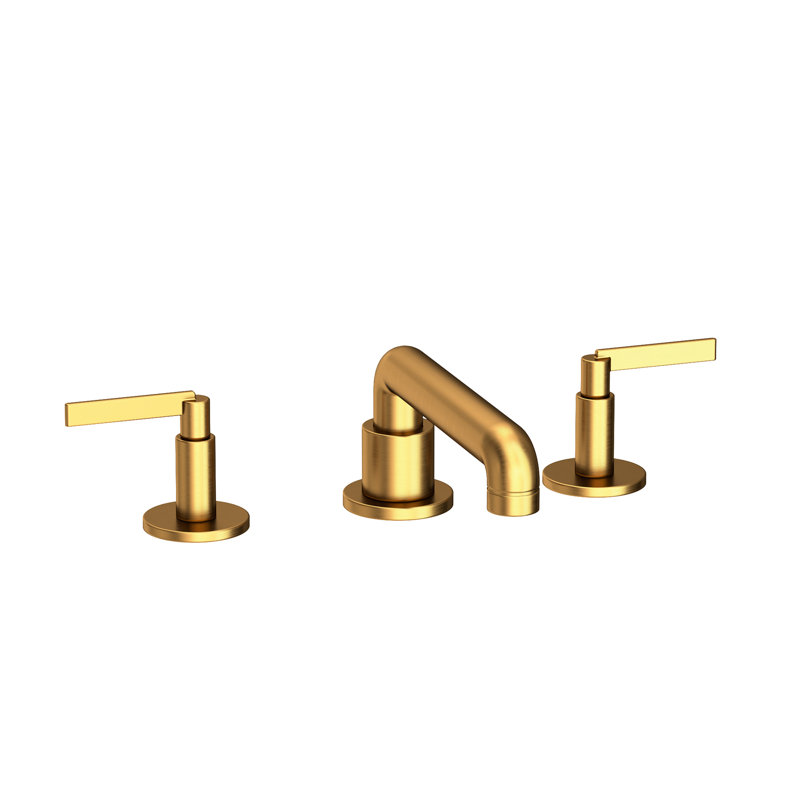 Tolmin Widespread Bathroom Faucet with Drain Assembly, Satin Gold (PVD)
