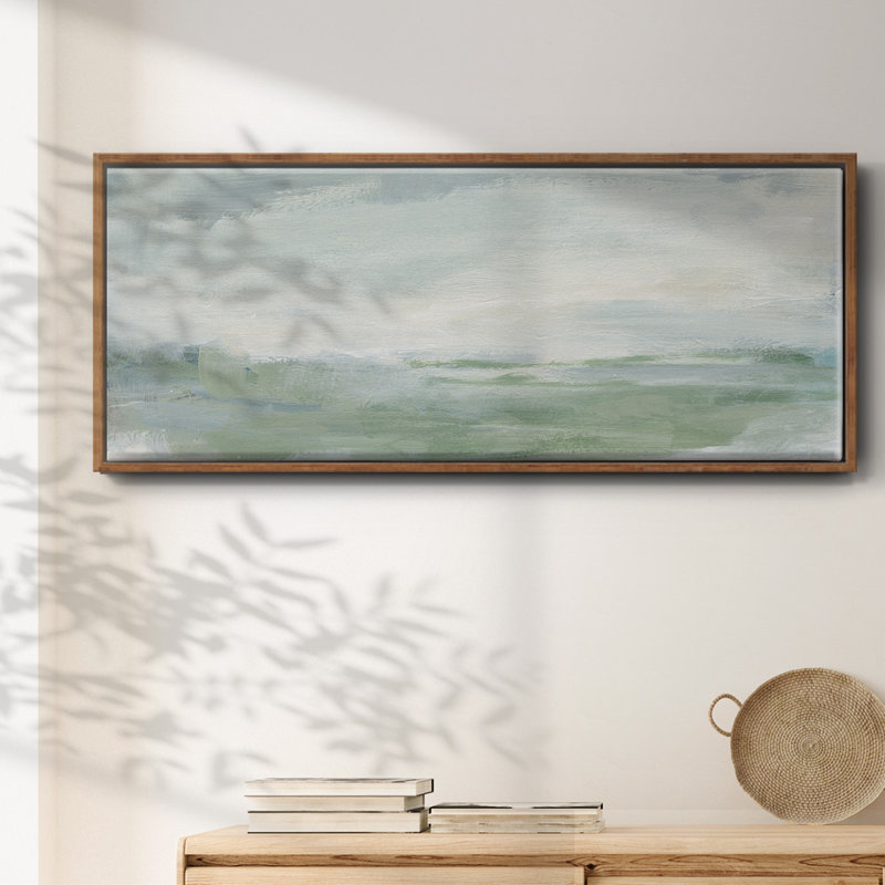 Coastal II- Framed Canvas, 24" H x 60" W