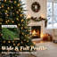 Sapin de Noël artificiel luxuriant et pré-illuminé, montage rapide, idéal pour les fêtes de fin d'année à la maison.
