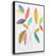 Color Pop Leaves II - Ensemble de 3 cadres flottants sur toile-97754160-97754162