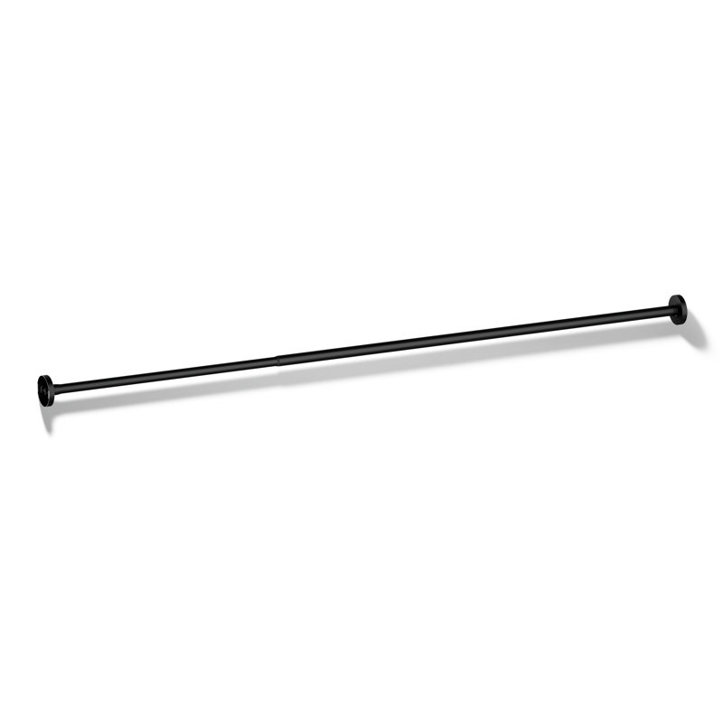 Tringle de douche Elate, Noir mat
