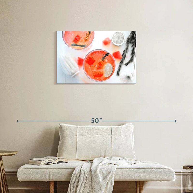 Yarlin Pop Melon d'eau cocktail, H 20 po x l 30 po