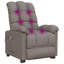Fauteuil de massage en tissu taupe VidaXL-588492829
