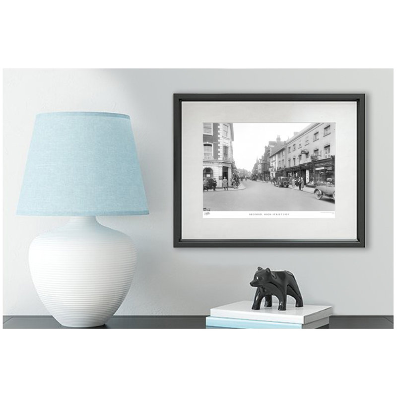 Bedford, High Street 1929 - Single Picture Frame Print, 40cm H X 50cm W x 2cm D