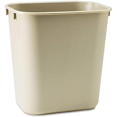 Poubelle ignifuge commerciale en fibre de verre iLIVING, beige