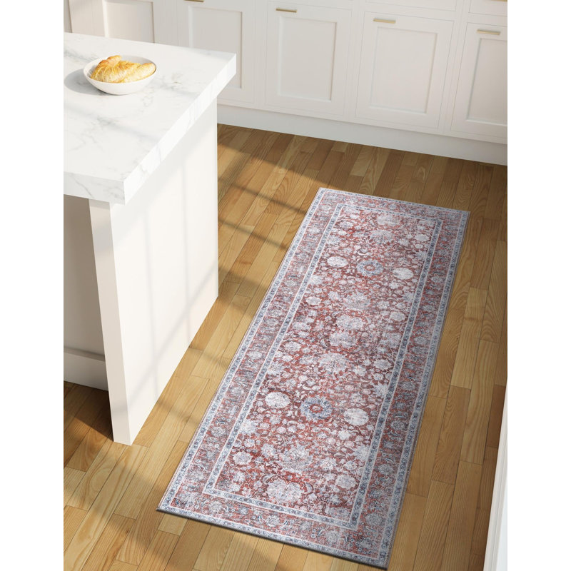 Samarth Thorine Rug, Runner 2'7" x 10', Red
