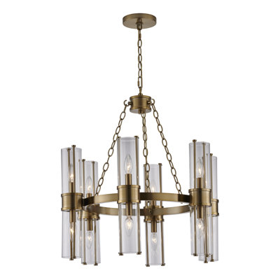 Lustre Duo en laiton rétro Kalco
