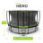 JumpFlex HERO 15' Trampoline for Kids Outdoor Play Equipment with Net and Ladder