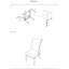 Tabourets de comptoir - Chaises de style contemporain en tissu de bois noir / gris 2 pièces