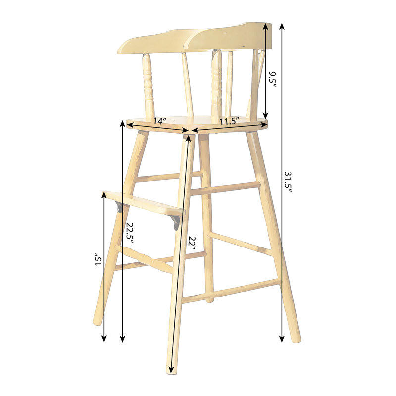 Whitewood Industries Youth Chair Clear Coat, Unfinished