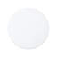 Table d'appoint style chalet blanc, piédestal rond blanc, plateau en bois, 4 pieds en bois massif, tablier