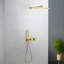 Système de douche thermostatique Cube 2 fonctions avec valve brute-94364472