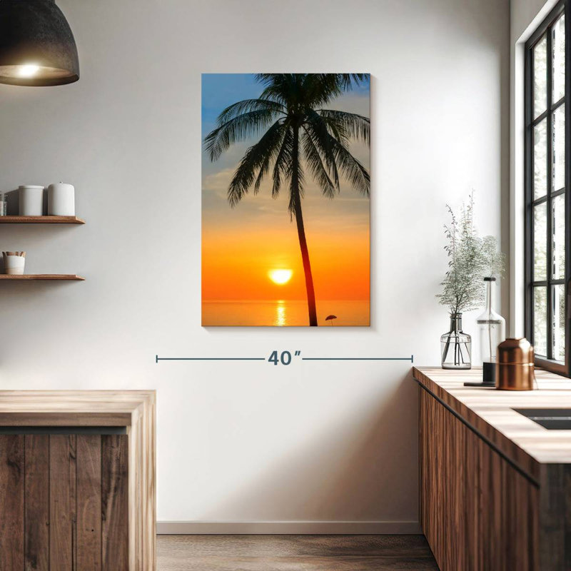 Thailande, coucher de soleil, H 39 po x l 26 po