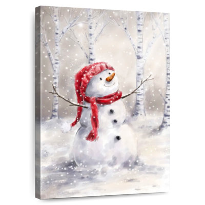 Snowman In Wood