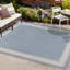 Tapis intérieur / extérieur bleu / crème Cisse Classic-69806994
