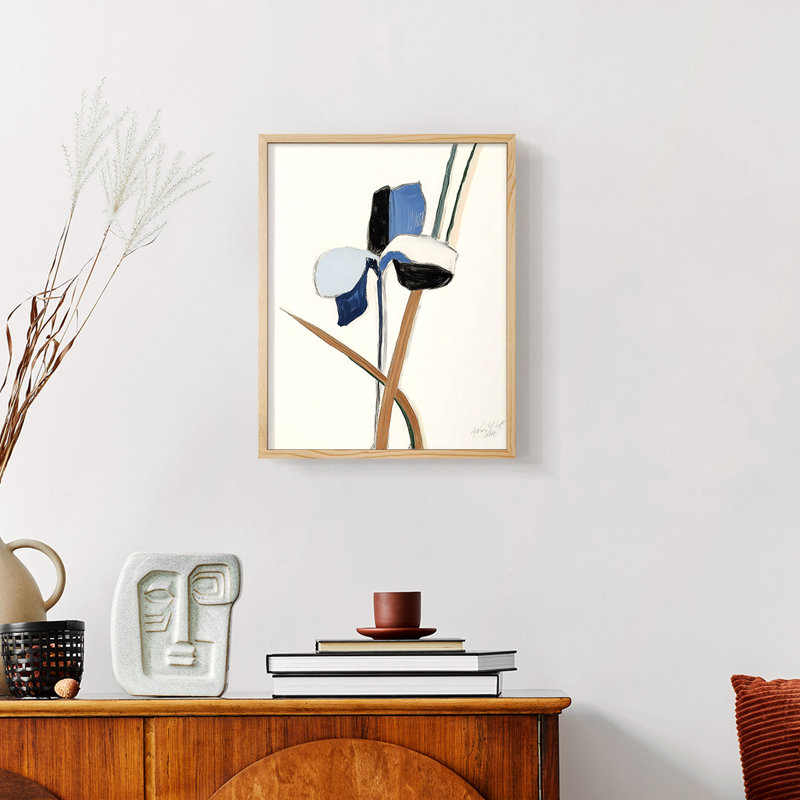 Série FLORAL Dxxiv - reproduction encadrée de qualité supérieure - prête à être accrochée - aucun clou requis