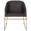 Huntleigh 46cm H Upholstered Parsons Chair in Brown