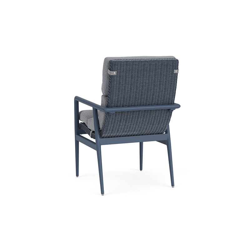Cascade Outdoor Dining Armchair, Rumba Stonewashed, Denim Blue