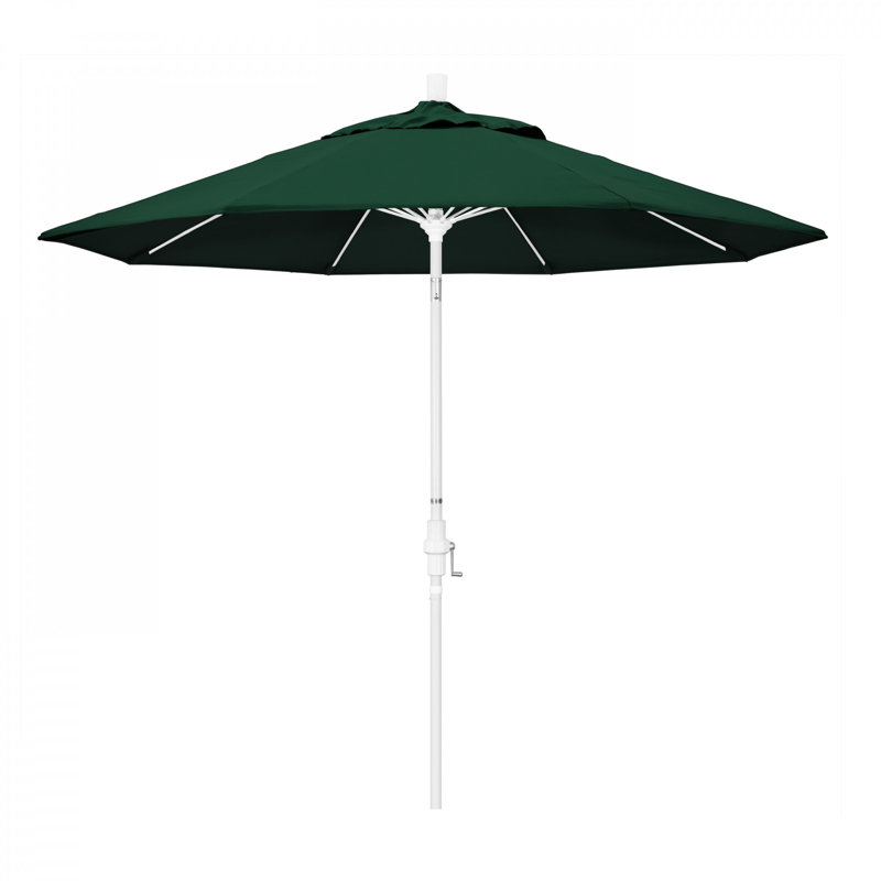 Parasol de marché 9 pi Roverta, Toile Sunbrella® vert forêt