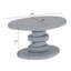 Table de bout moderne 30 po x 21 po x 15 po - Gris lustré (seulement avec table basse)-1616830334