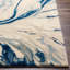 Tapis bleu touffeté à la main Kavita-1676900990