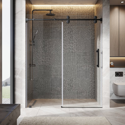 56"-60" W x 76" H Single Sliding Frameless Shower Door