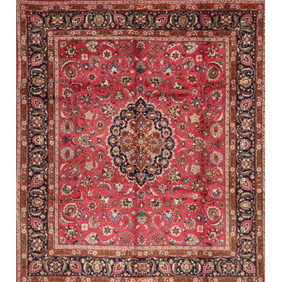Tapis traditionnel rouge / brun / noir Prochniak