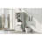 Tall Bathroom Cabinet With Laundry Basket, Large Storage Space Tilt-Out Laundry Hamper And Upper Storage Cabinet-961308851