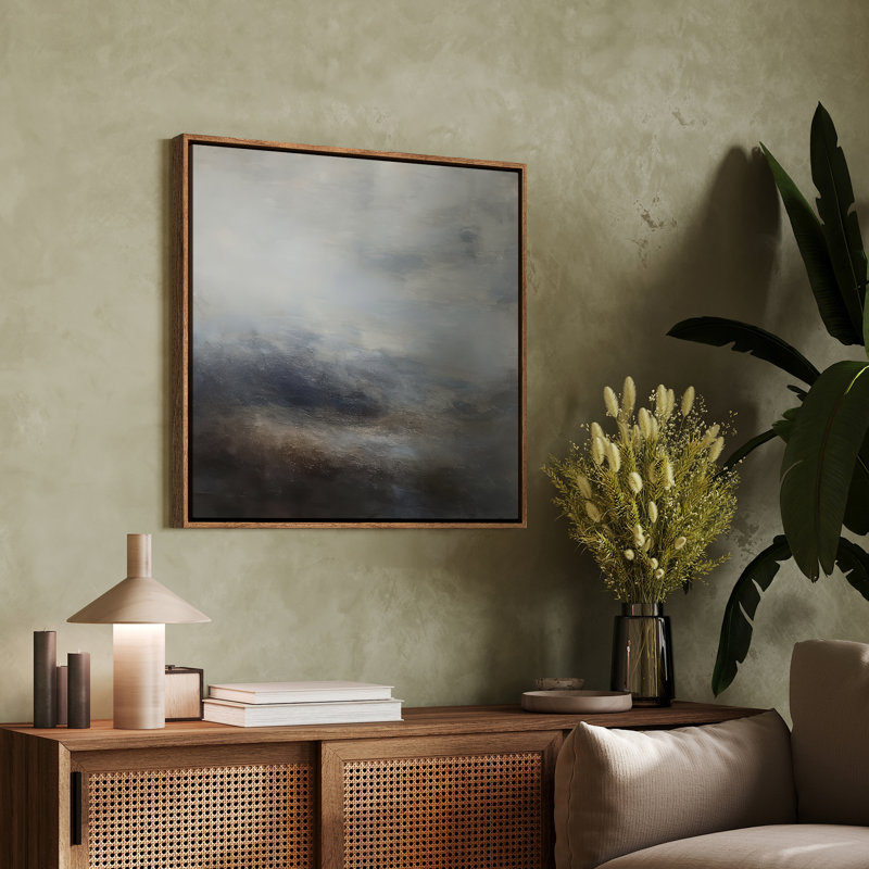 Art mural encadré, rétro, antique et classique pour chambre à coucher - 16 po x 16 po, H 16 po x l 16 po, Naturel