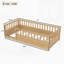 Lit de plancher avec tête de lit-961724678-961724673