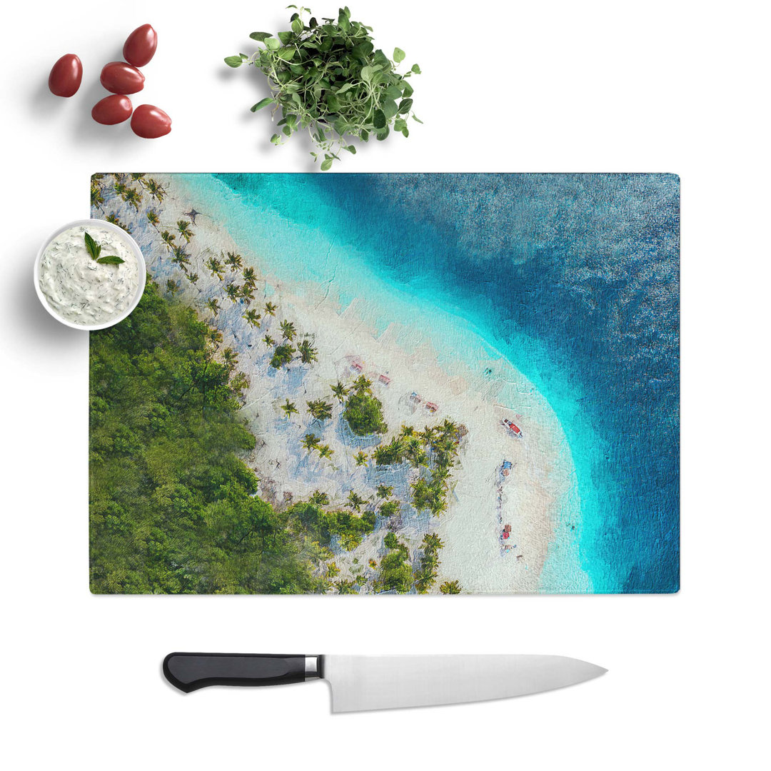 Tempered Glass Beach in Caracas Venezuela Chopping Board