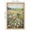 16 x 24 pouces, impressions sur toile encadrées de champ de fleurs sauvages classiques pour chambre à coucher et cuisine, décoration murale, pré, salle de bain