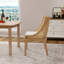 Chaises de salle à manger, fauteuils avec coussins Modern Rattan-2127098023