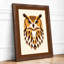 Owl Geometric - Framed Print-1394259944-1394259945