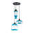 Lumora 3 - Light Dimmable Blue Glass Cluster Pendant Light for Kitchen Island