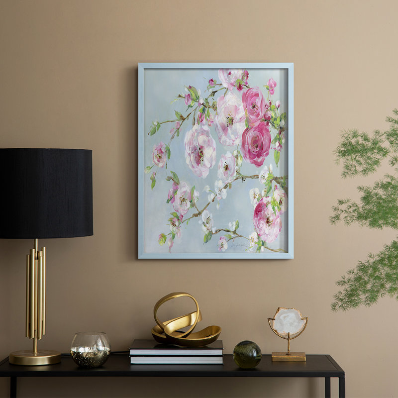 «Scent of Spring», reproduction encadrée - bois massif, H 21 po x l 17 po, Bleu