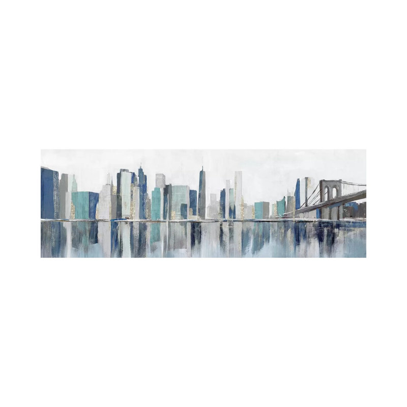 Empire Dreams by Isabelle Z - Panoramic Painting on Canvas, Wrapped Canvas, 30.48 cm H x 91.44 cm W x 1.91 cm D